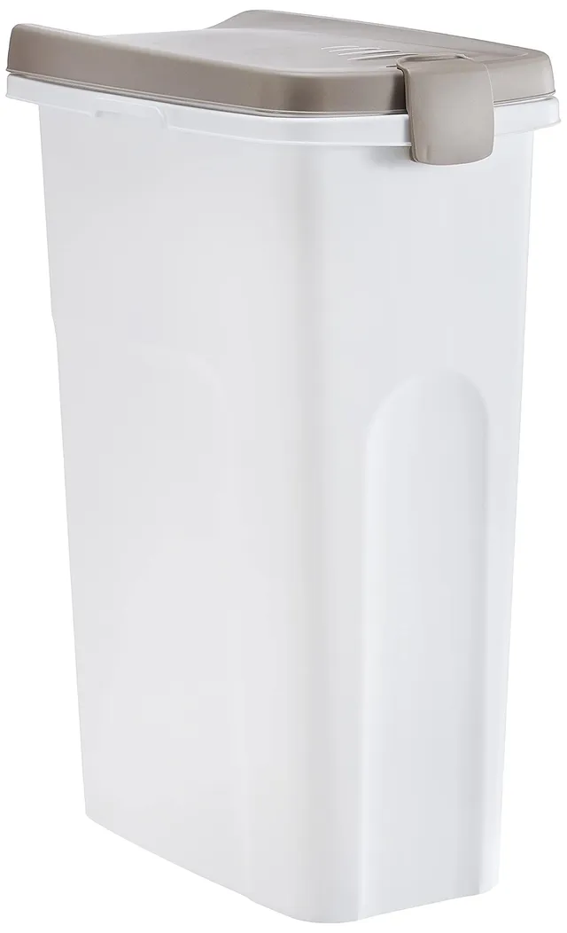 stefanplast-break-contenitore-pet-food-40-l-con-chiusura-ermetica-bianco-tortora image 1