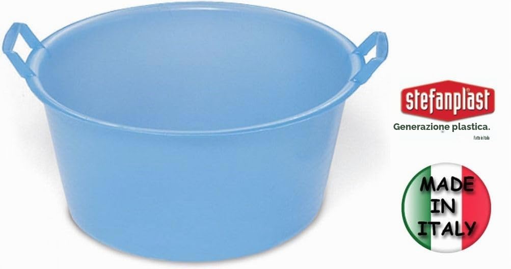 stefanplast-bacinella-tonda-30-cm-blu-in-polietilene-alimentare image 2