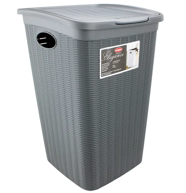 stefanplast-elegance-portabiancheria-50-litri-grigio-ardesia image 1