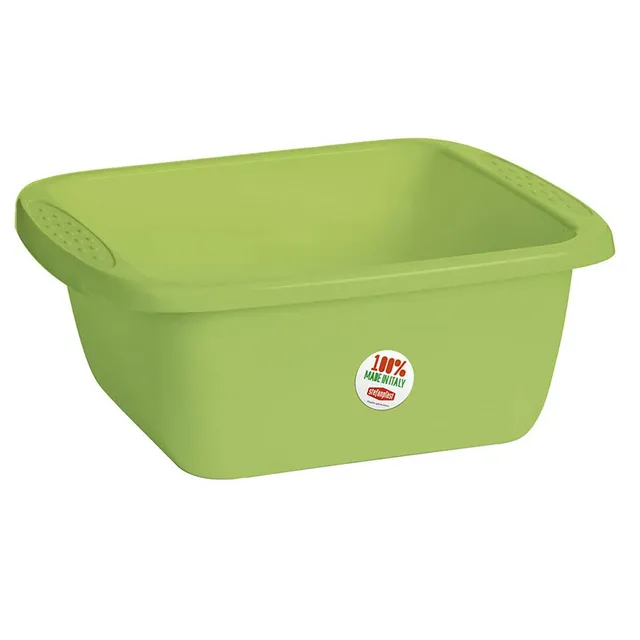 stefanplast-domus-bacinella-rettangolare-45x35x18-cm-17-lt-verde image 1