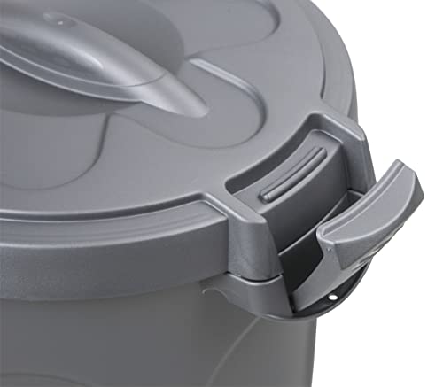 stefanplast-jerry-bidone-con-coperchio-23-l-silver image 5
