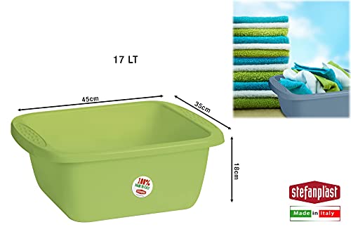 stefanplast-domus-bacinella-rettangolare-45x35x18-cm-17-lt-verde image 6