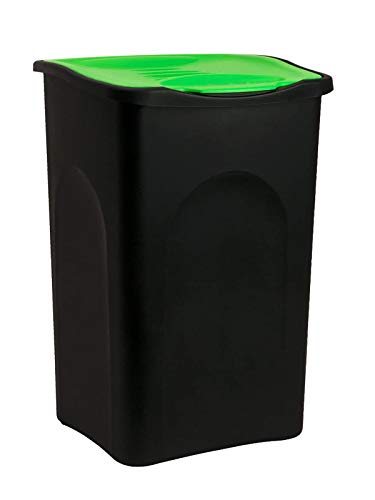 stefanplast-ecogreen-pattumiera-50-litri-37x37x56-nero-verde image 5