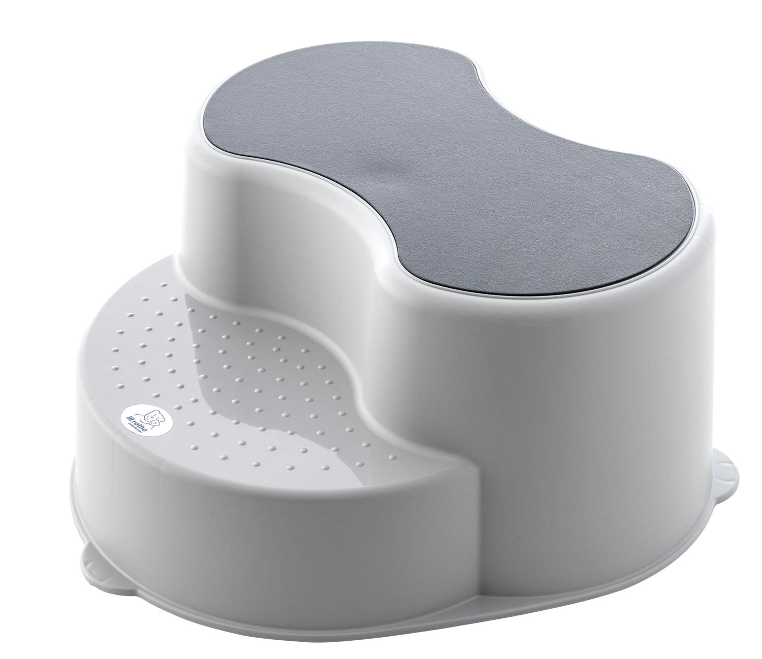 rotho-babydesign-top-sgabello-per-bambini-2-gradini-stone-grey image 1