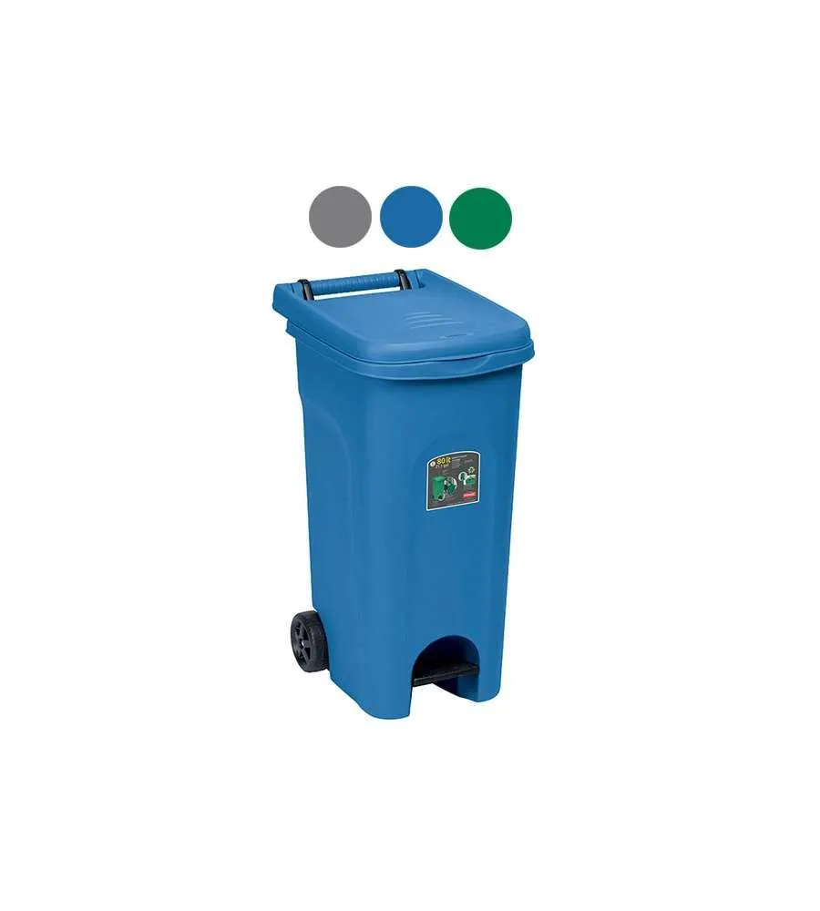 stefanplast-urban-eco-system-bidone-carrellato-80-litri-51x40x80h-blu image 1