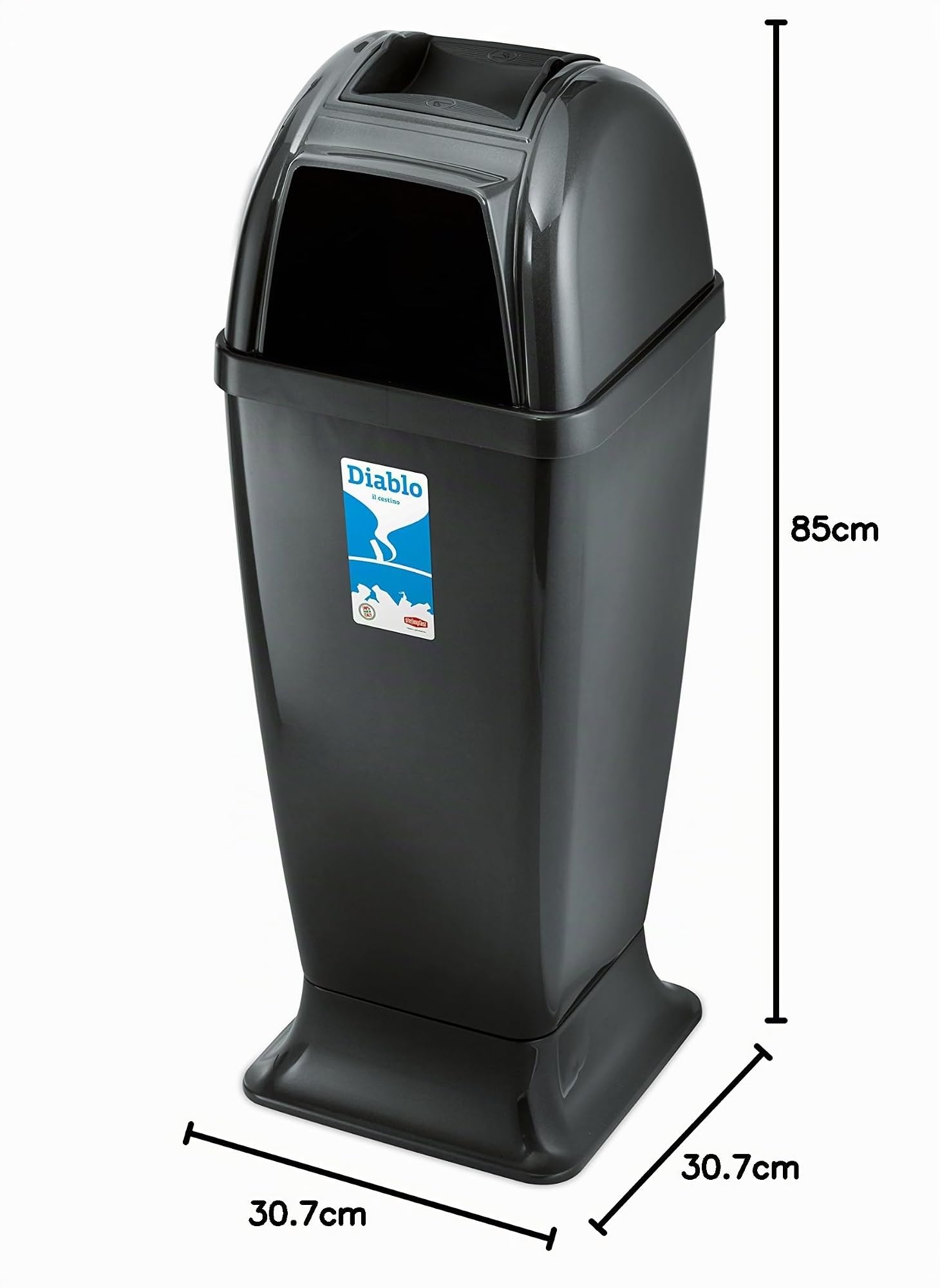 stefanplast-diablo-gettacarte-con-posacenere-50-l-antracite image 3