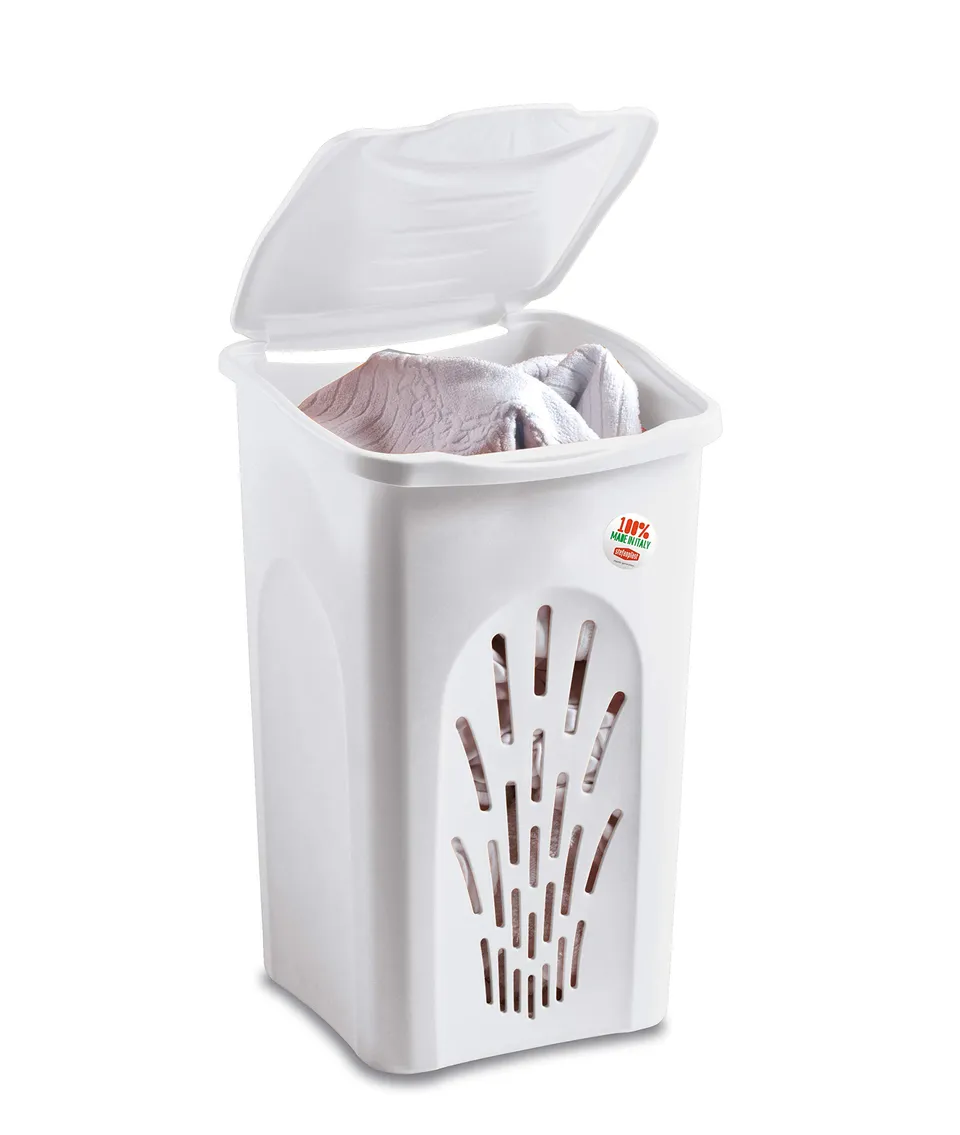 stefanplast-portabiancheria-traforato-50-l-linea-primavera-bianco image 1