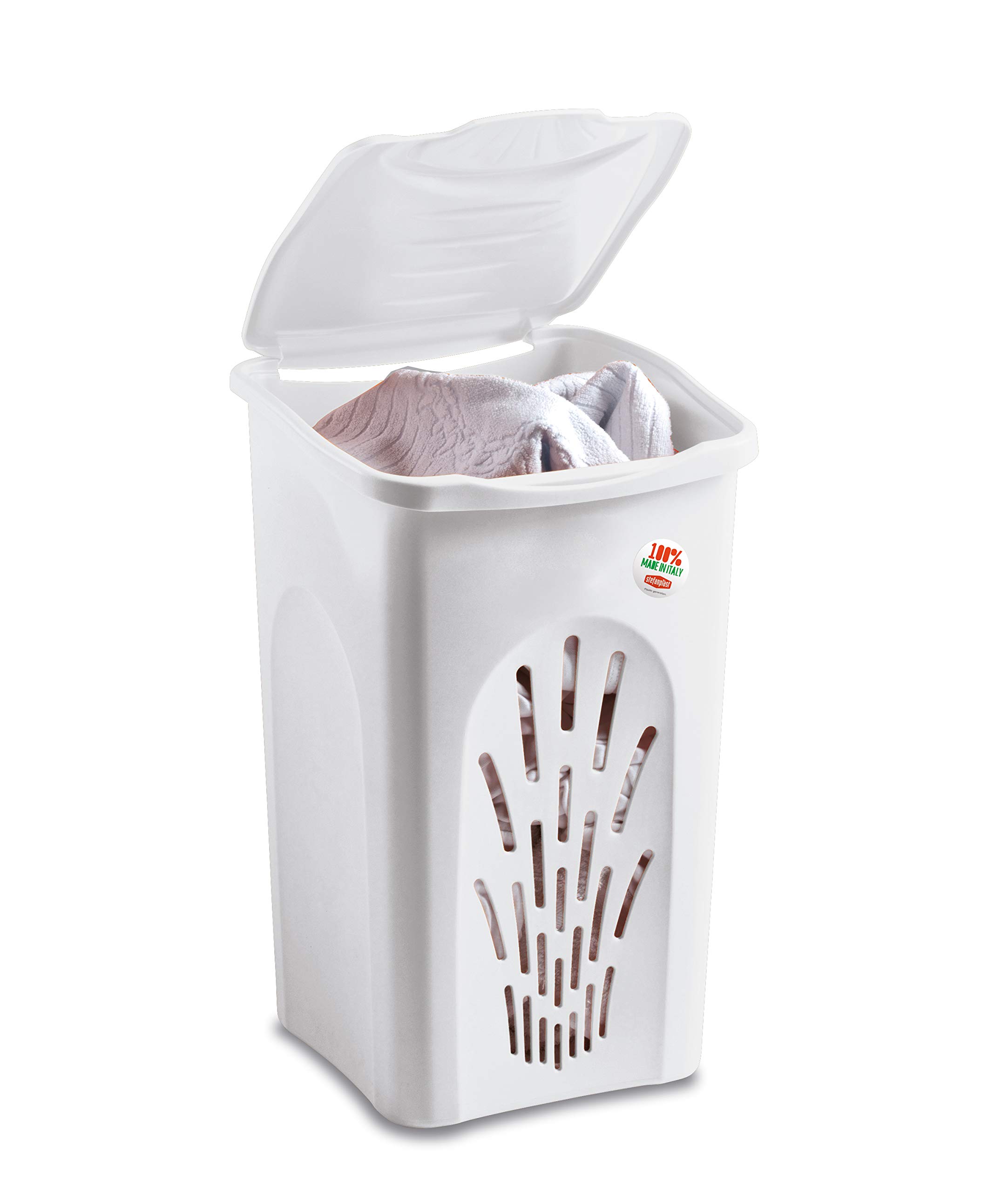 stefanplast-portabiancheria-traforato-50-l-linea-primavera-bianco image 1