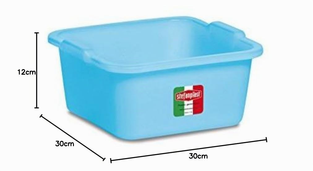 stefanplast-domus-bacinella-quadra-30x30x12-5-cm-7-l-azzurro-chiaro image 1