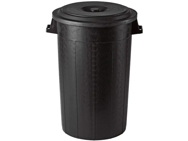 stefanplast-25130-bidone-immondizia-con-coperchio-120-litri-nero-in-plastica image 1