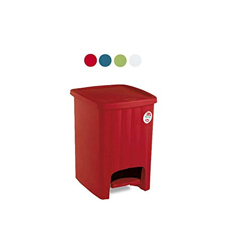 stefanplast-margherita-pattumiera-a-pedale-20-l-rosso-lampone-30x26x38-5h-cm image 3