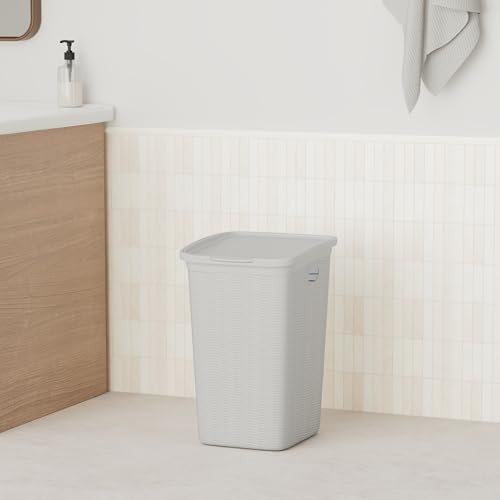 stefanplast-elegance-porta-biancheria-36-lt-bianco-28-5x39x54-cm-effetto-rattan image 5