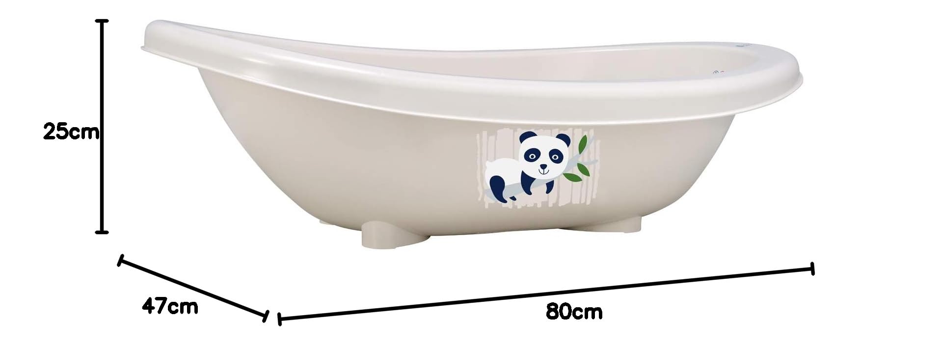 rotho-babydesign-bio-vaschetta-bagnetto-panda-80x47x25-cm-organic-white image 7