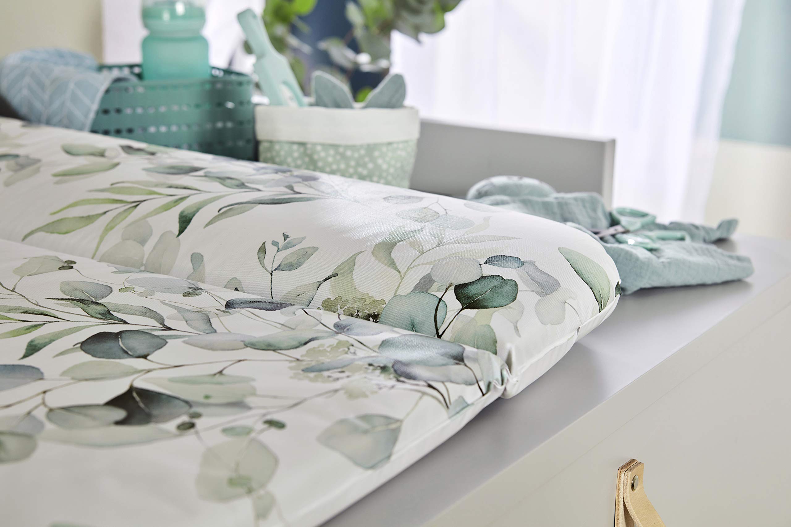 rotho-babydesign-natural-leaves-materassino-fasciatoio-85x72x5-cm-multicolore image 3