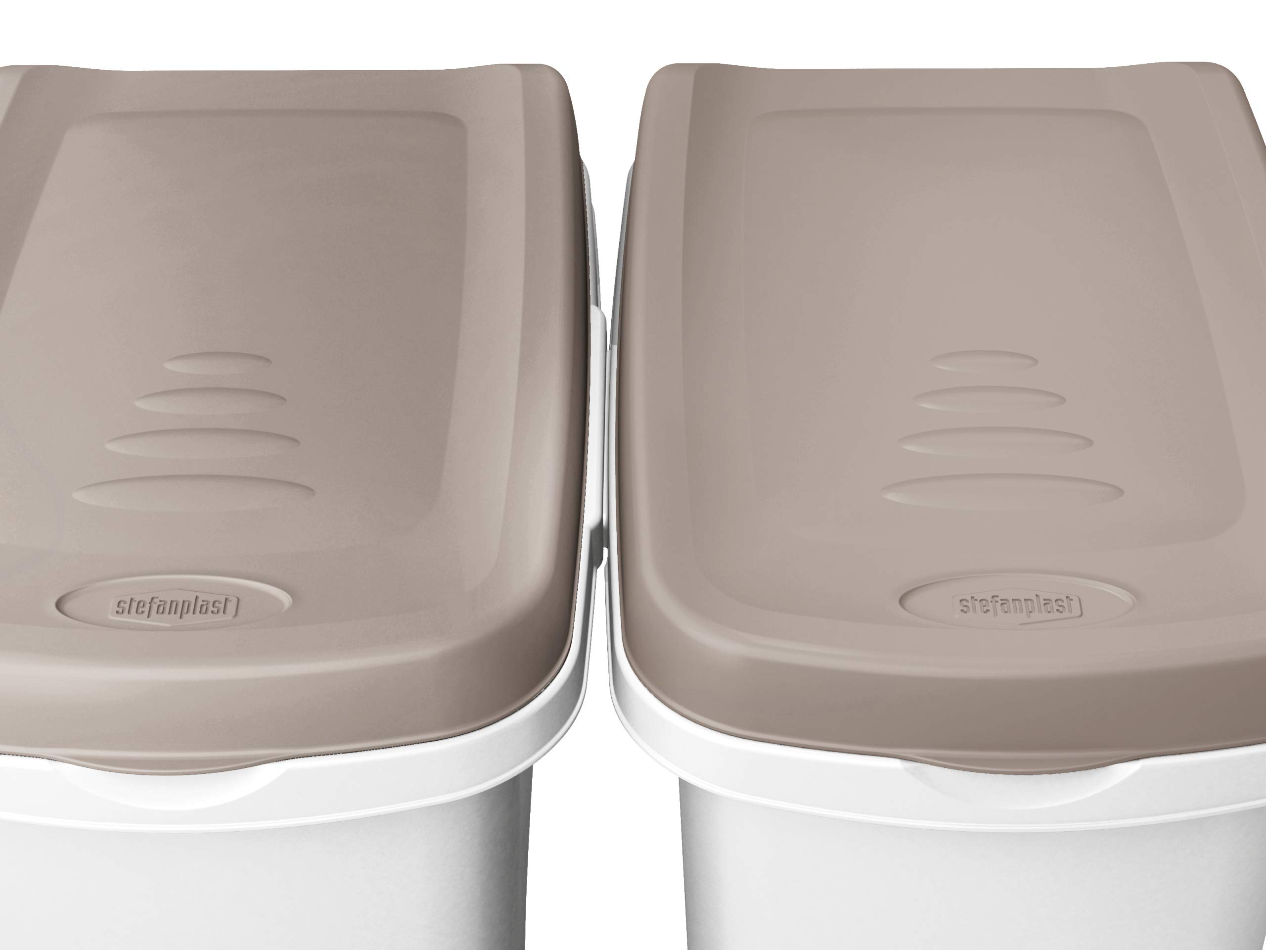 stefanplast-break-contenitore-pet-food-40-l-con-chiusura-ermetica-bianco-tortora image 5