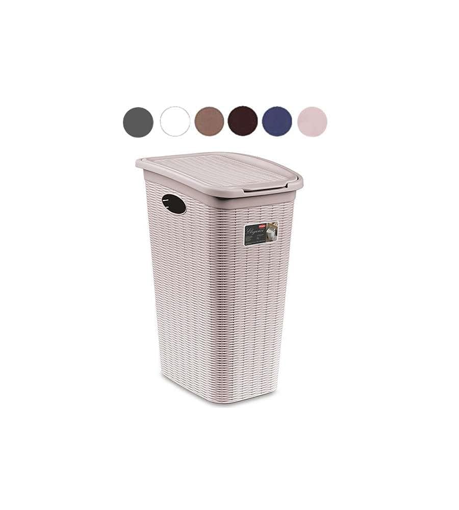 stefanplast-elegance-portabiancheria-36-litri-grigio-ardesia image 1