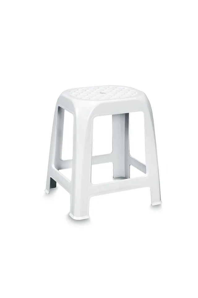 stefanplast-elfo-sgabello-in-plastica-bianco-41-x-35-x-46h-cm-made-in-italy image 1