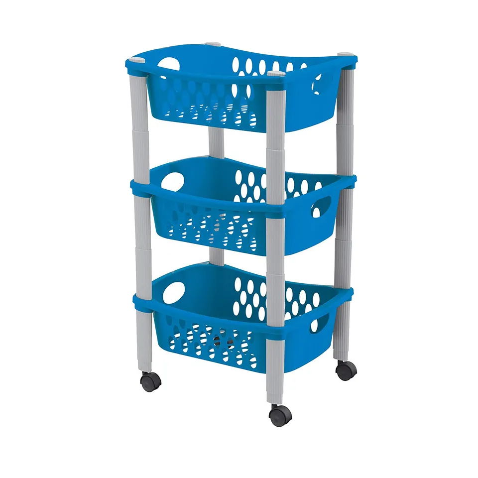 stefanplast-otello-carrello-a-3-piani-colori-assortiti image 1