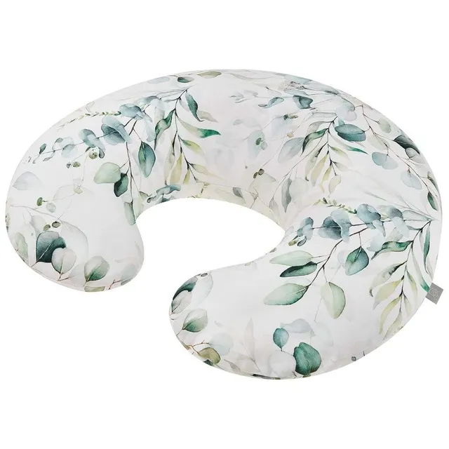 rotho-babydesign-cuscino-da-allattamento-mini-180x33-cm-natural-leaves image 1