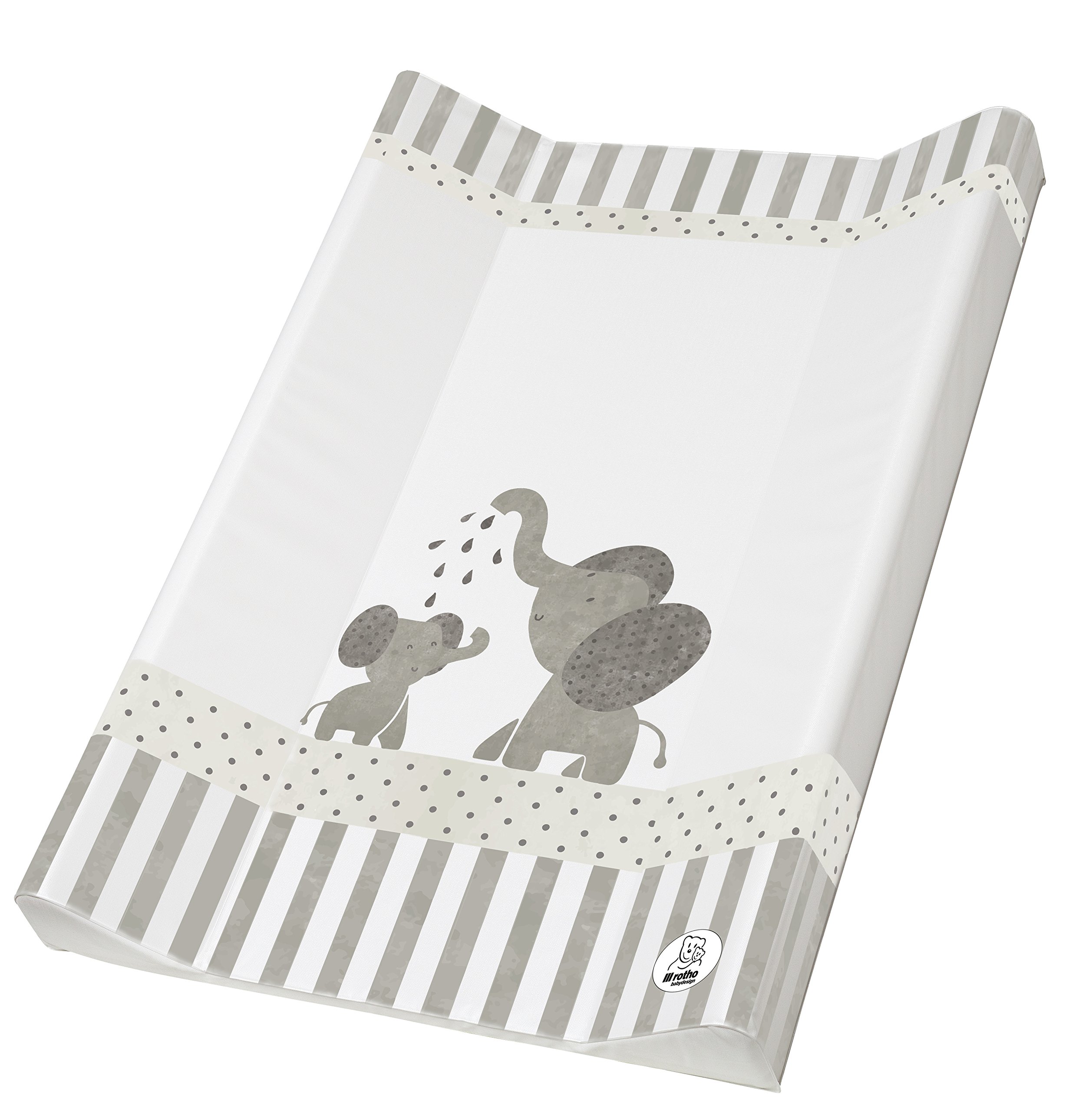 rotho-babydesign-bella-bambina-fasciatoio-modern-elephants-bianco-grigio-85x72x5 image 7