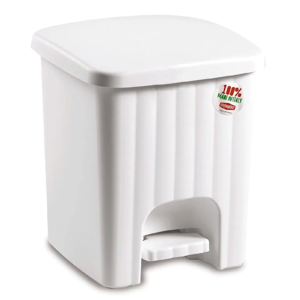 stefanplast-pedalina-pattumiera-bagno-a-pedale-4-5-l-bianca image 1