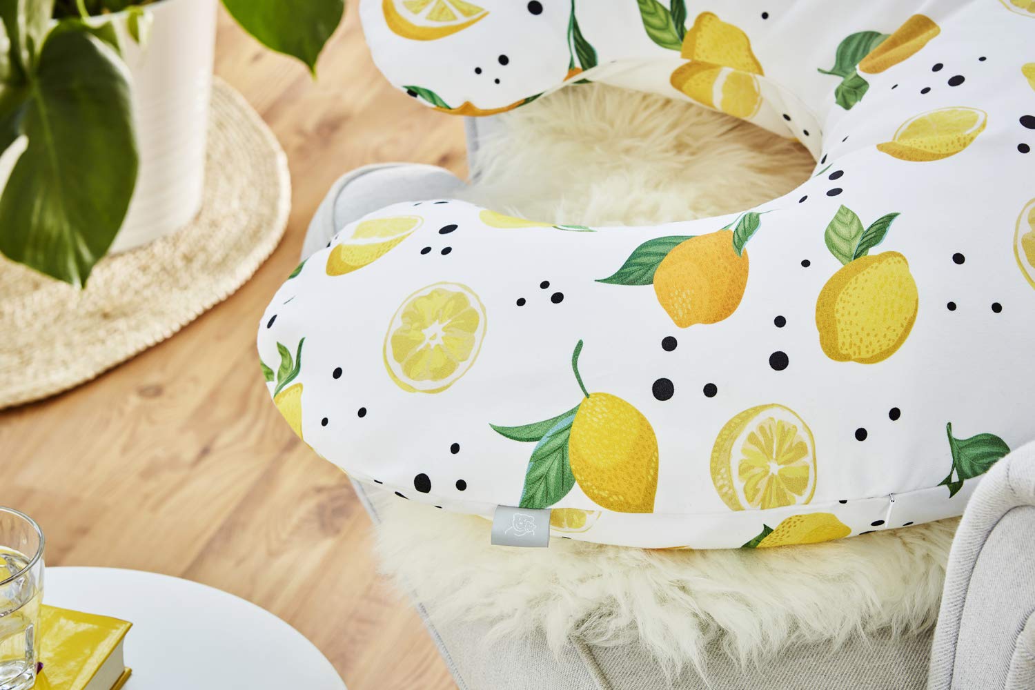 rotho-babydesign-cuscino-da-allattamento-mini-180x33-cm-lemon-chill image 3