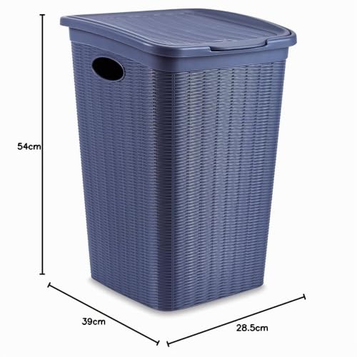stefanplast-elegance-porta-biancheria-36-litri-blu-28-5x39x54-cm image 4