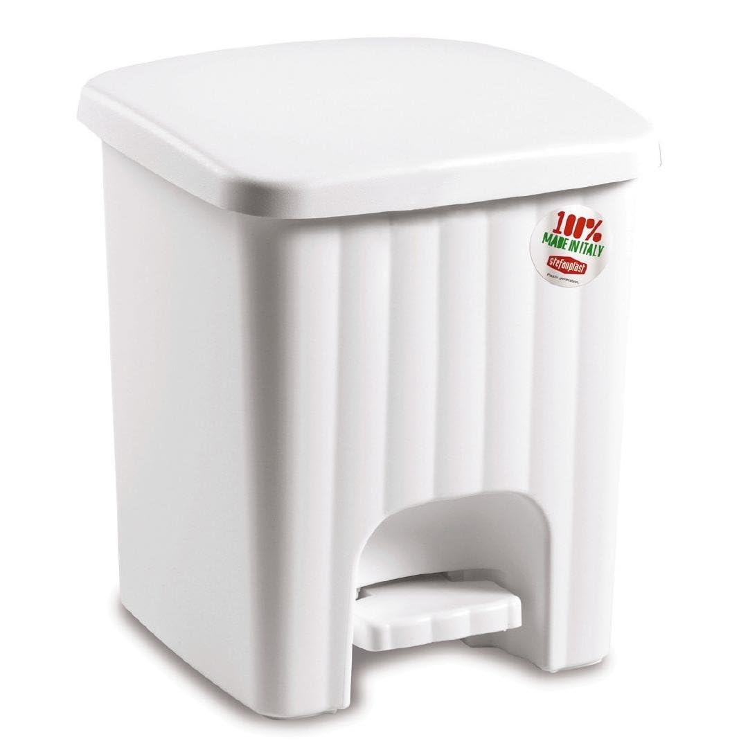 stefanplast-pedalina-pattumiera-bagno-a-pedale-4-5-l-bianca image 1