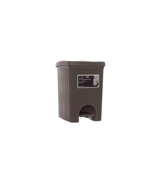 stefanplast-elegance-pattumiera-a-pedale-20-litri-tortora image 1