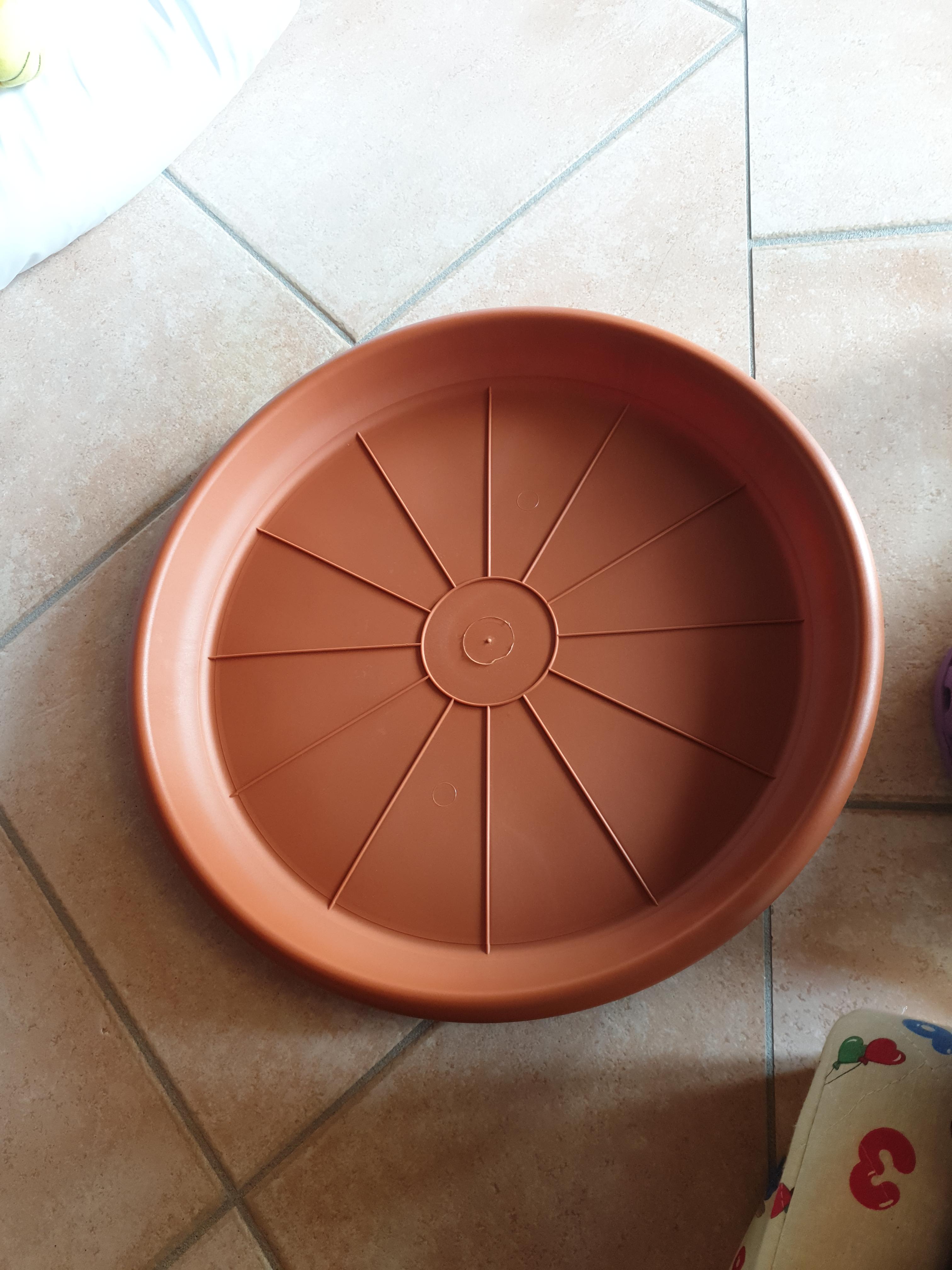 Perfetto sotto il vaso grande